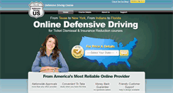 Desktop Screenshot of defensivedrivingus.com