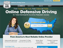 Tablet Screenshot of defensivedrivingus.com